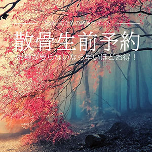 散骨自然葬の生前予約